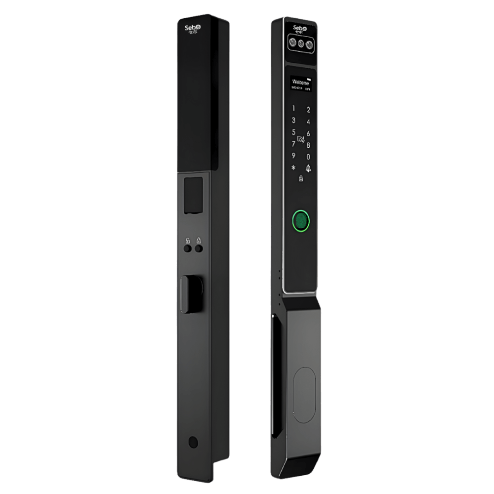 กลอนประตูดิจิตอลดอล็อค SEBO JIDOOR A8TT MAXFACE สำหรับประตูมีมุ้งลวด